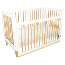 Riya Cot White and Beech
